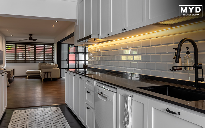 industrial aesthetic kitchen