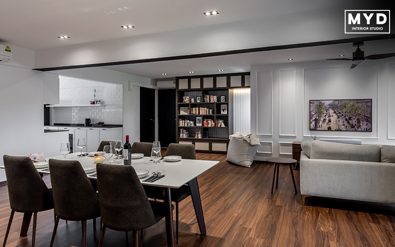 open concept living room