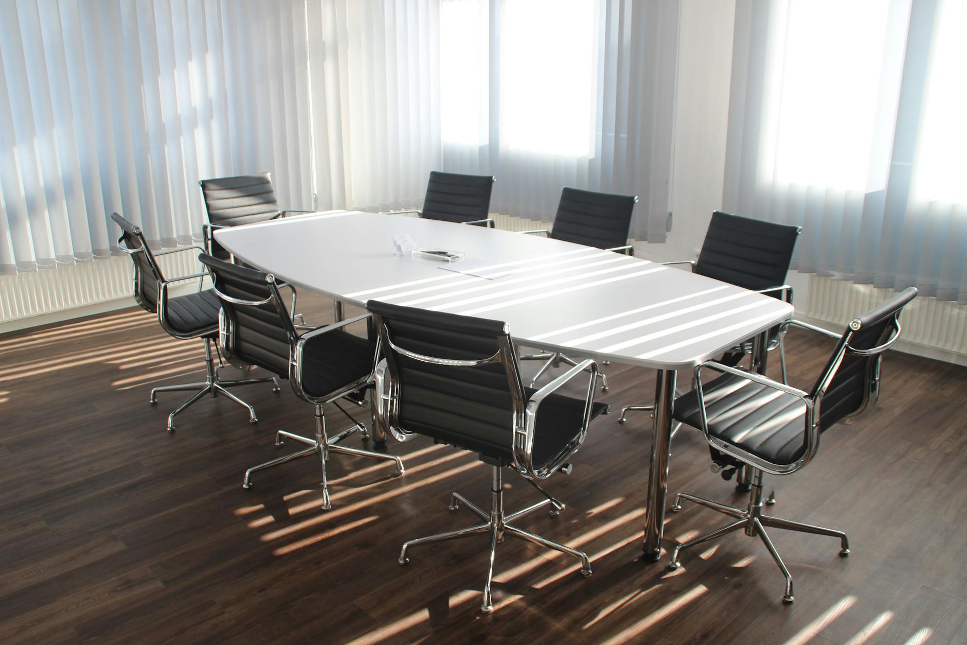 Modern meeting room setup showcasing commercial interior design Singapore